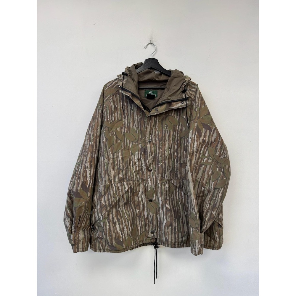 Vintage Bass Pro Shops Jacket‎ Mens 2XL Camo Hooded Hunting Parka USA X7.314LKX